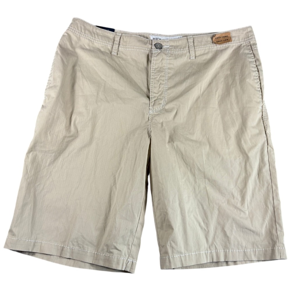 BKE Athletic Fit Chino Shorts Mens 36W Tan Beige Rugged Durable Workwear Casual